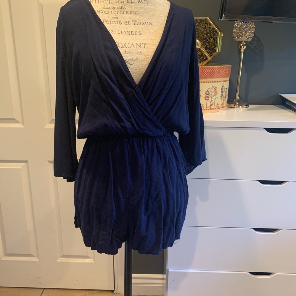 Forever 21 Navy Blue Romper